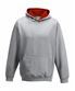 Heather Grey/Fire Red